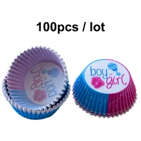 muffin cupcake paper cups for brigadeiro girl or boy baking paper liners baby shower greaseproof petal pack of 100