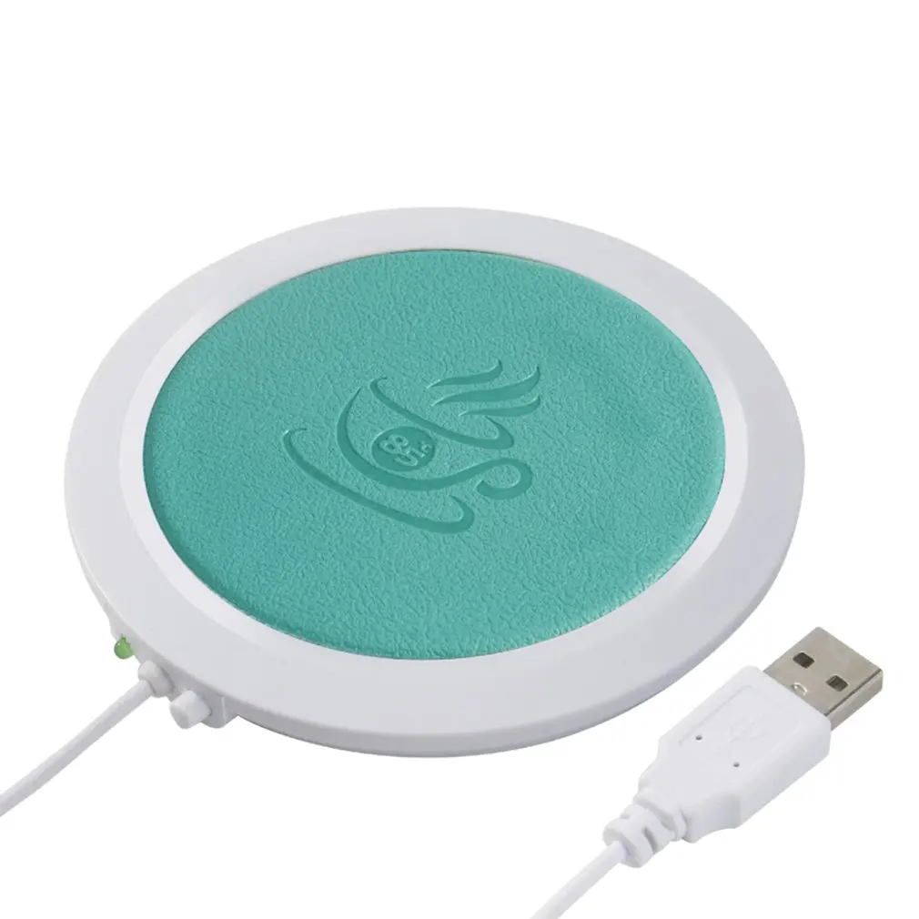 Синий USB источник питания офисная чашка для чая, кофе, кружка, коврики, грелка, подогрев, чашка, коврик, подставка для напитков - Цвет: Синий