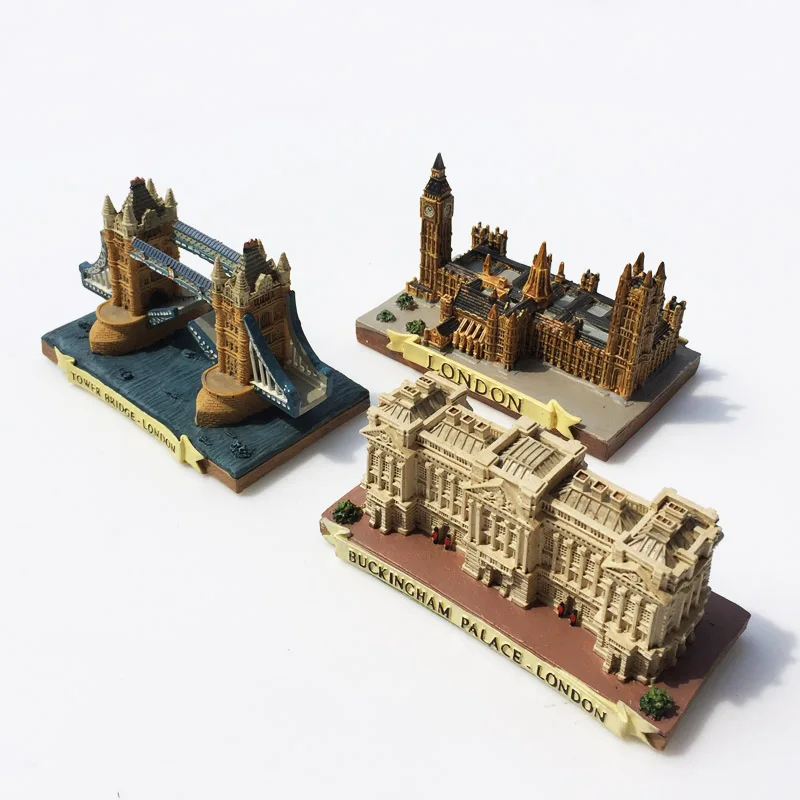 

3D Tower Bridge Buckingham Palace Big Ben Houses of Parliament Etc. Desk Ornaments Decoration Articles Handicraft Gifts
