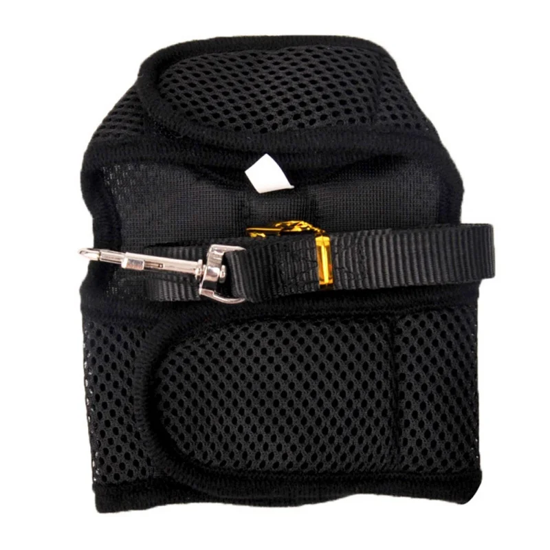 Жилет для домашних животных Одежда с тяговым ремнем на груди бантом липучке