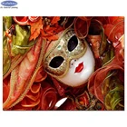 Новые квадратные и круглые камни, квадратная алмазная живопись, Карнавальная маска, красивая Алмазная вышивка, распродажа, мозаика из бисера, стикер для вышивки крестиком