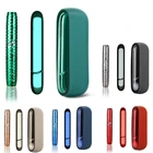 5 видов цветов силиконовый чехол + крышка двери + внешняя оболочка с кнопкой для IQOS 3 Duo, полное защитное покрытие для IQOS 3,0, сменная боковая крышка
