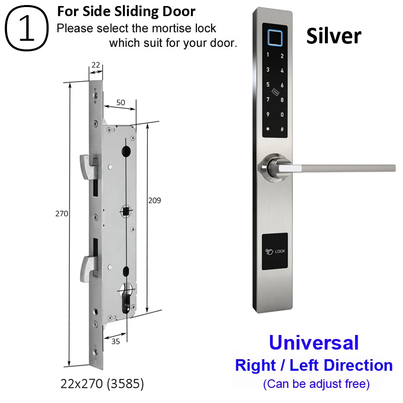 

Cerradura electronica inteligente para el hogar, sistema de apertura de puerta con tarjeta inteligente, huella digital, contrase