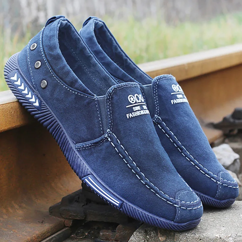 

Men Casual Shoes Comfort Men Shoes Denim Male Shoes Adult Footwear Fad New Men Loafers Canvas Shoes Men Sneakers Plus Size
