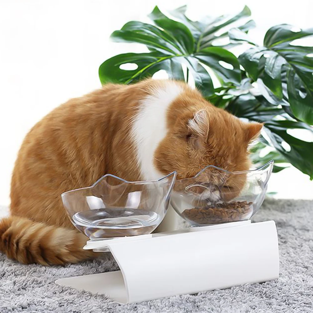 

6 Kinds Of Cat Bowls Pet Food Water Feeding Raised Tilted Platform Double Bowl With Stand 15Elevated U Shape For Drinking