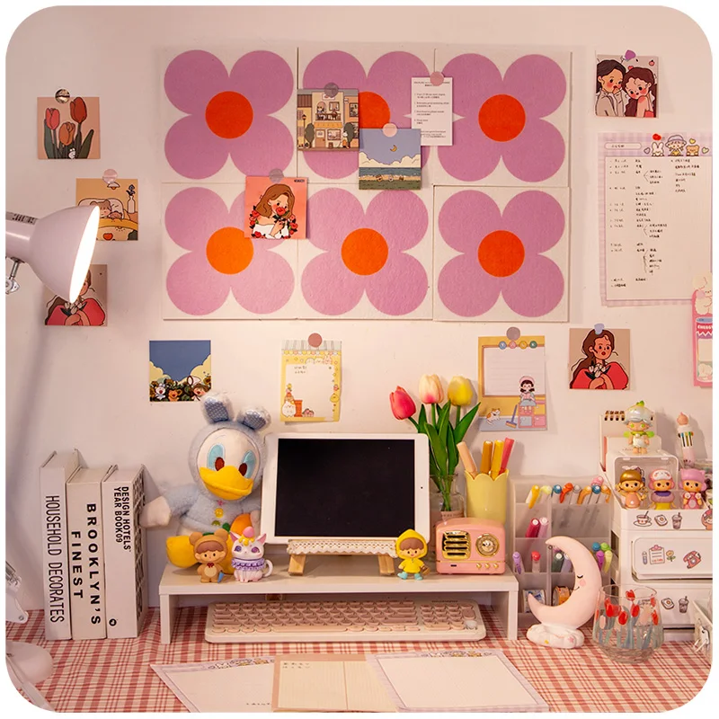 Богемные солнечные цветы войлочная доска с буквенным принтом объявлений Декор