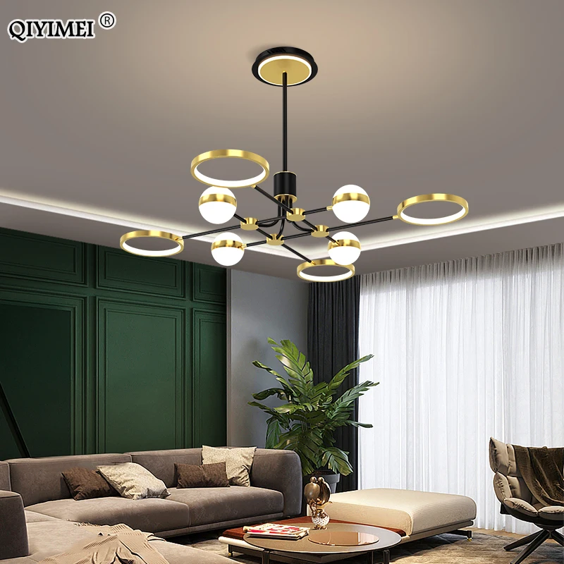 Светодиодная люстра с дистанционным управлением современный светильник для