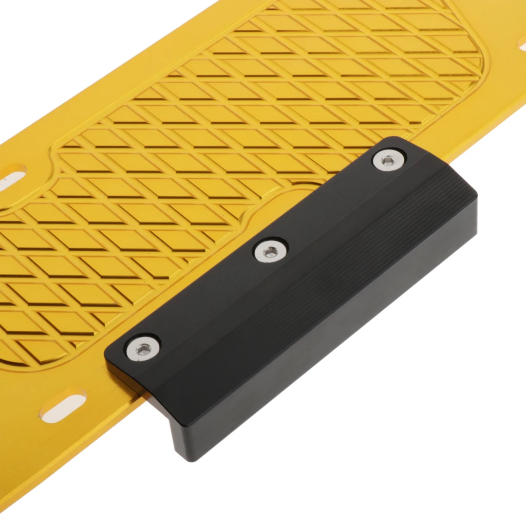

Motorcycle CNC Aluminum Floorboard Footboards Foot Peg Footrest Pedal Pad for Yamaha NMAX155 AEROX155 (Yellow)
