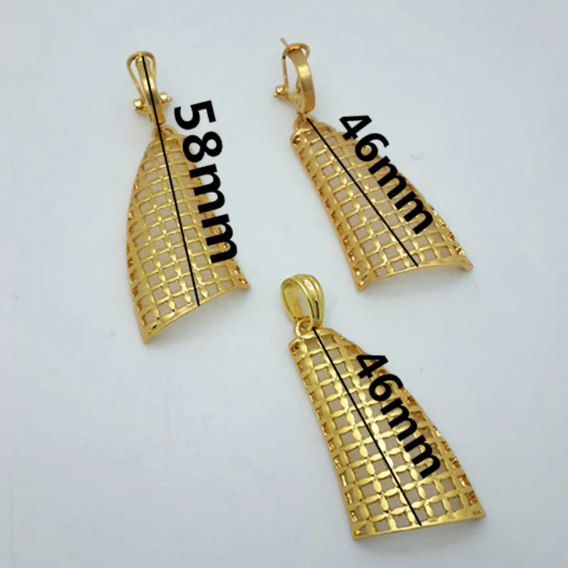 Ювелирные наборы серьги набор золотистых цветов ожерелье в африканском стиле