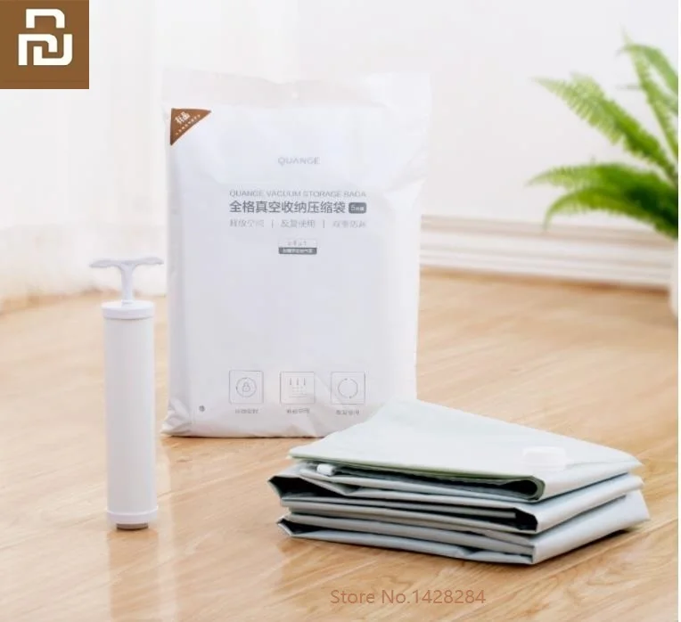 Вместительный Вакуумный пакет Youpin сжатый органайзер для одеял и одежды домашних