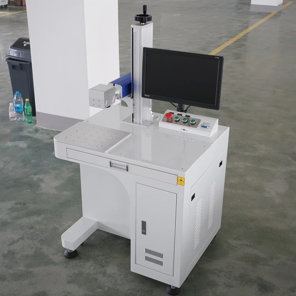 MAX Raycus JPT волоконная лазерная маркировочная машина для гравировки металла 300x300 мм