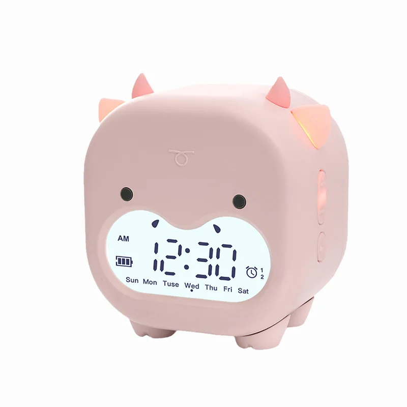 

2021 Disney Creative Wall Clock Electronic Smart Luminous Timer Wake Up Children's Desktop Alarm Clock Bedroom Decoration