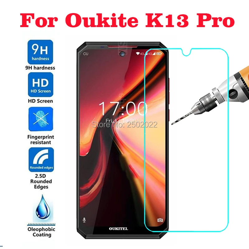 

Закаленное стекло для OUKITEL K13 Pro, 2 шт., Защитное стекло для экрана 9H, премиум-стекло для OUKITEL K13 Pro, Защитная пленка для телефона