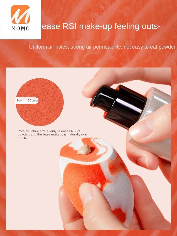 

Cosmetic Egg Smear-Proof Makeup Beauty Blender Wet and Dry Makeup Egg Powder Powder Puff Sponge Egg