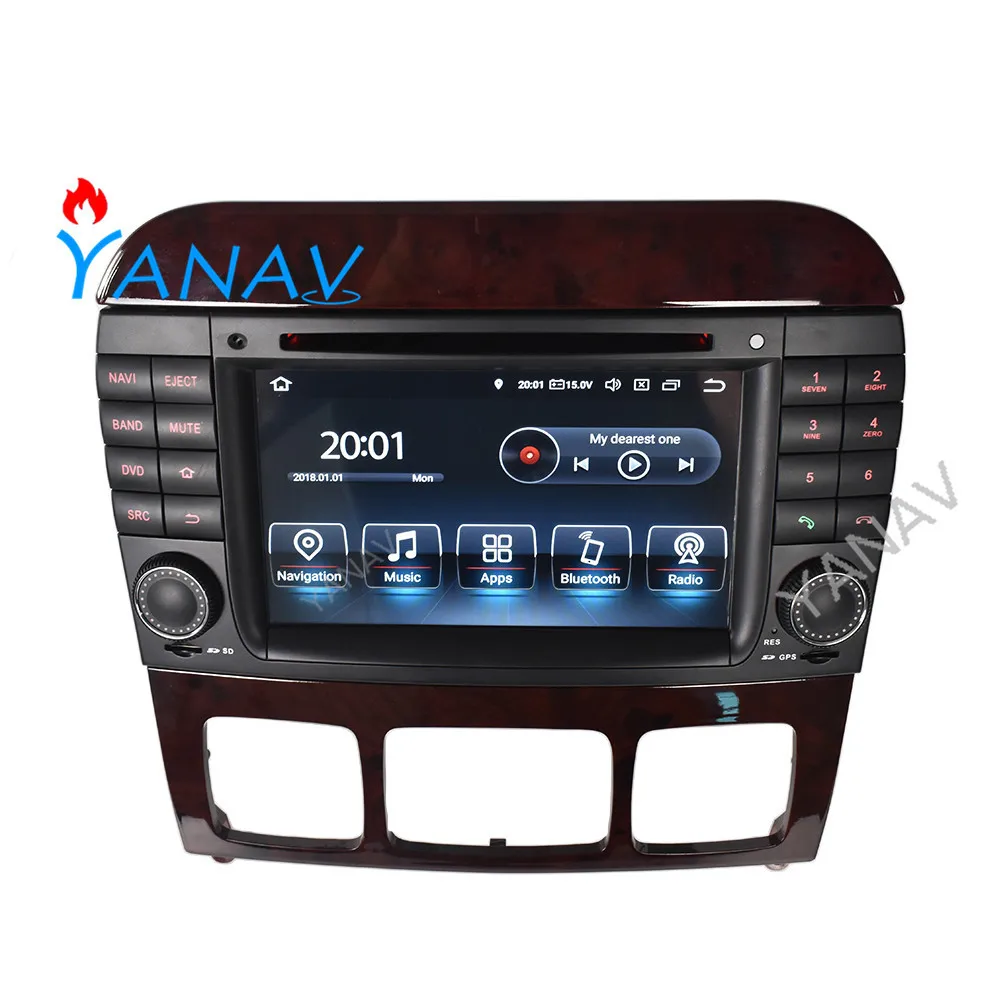 

Car Radio Android 2 DIN Stereo Receiver For-Benz S W220 1998-2005 Head Unit GPS Navigation Video Multimedia System MP3 Player