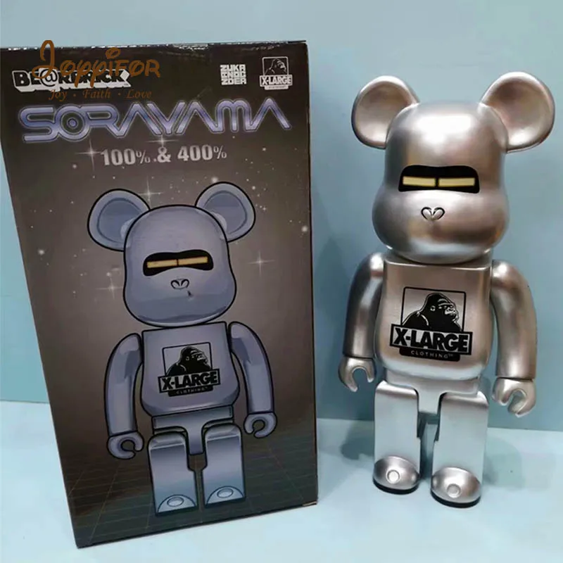 Арбузно-красный 11 дюймов 400% Bearbricklys фигурки блок Медведь ПВХ прыгающий вампир Babybear Куклы Коллекционные модели игрушки для детей друзей - Цвет: Арбузно-красный