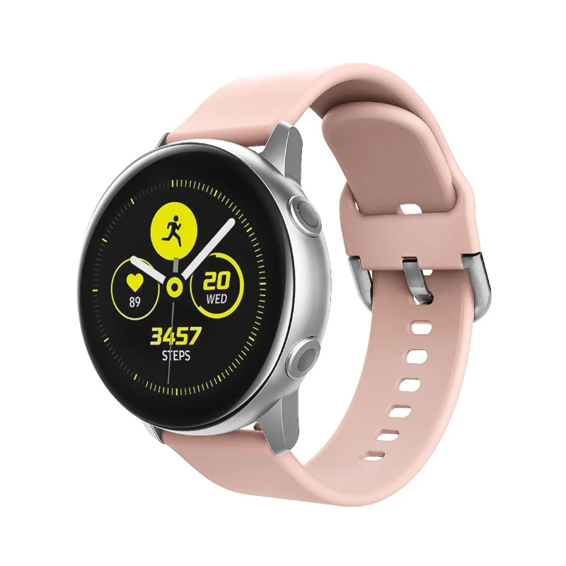

20/22mm Silicone Wrist Strap for Samsung Galaxy Watch Active Bracelet Strap Watchband for Samsung Gear S4/Huawei Watch 2/AMAZFIT