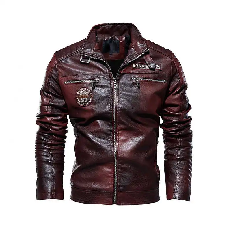 

2021 New Men's Autumn Winter Jackets Men High Quality Fashion Coat Leather Jacket Motorcycle Male Business Casual Warm Overcoat