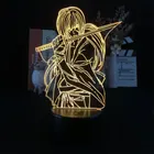 Японская аниме 3D ночник для манга HIMURA KENSHIN будильник базовый светлый цвет с дистанционным управлением декоративный стол для помещений для детей