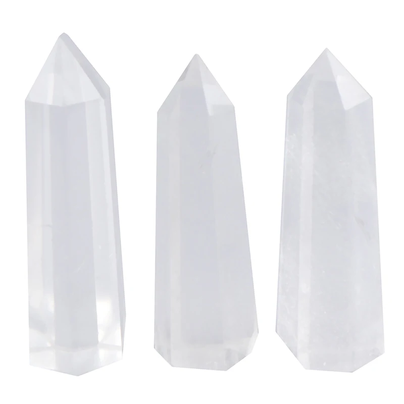 

Natural Clear Crystal Quartz Electroplating Rainbow Wand Point Healing Stones For Aquarium Crafts Making Ornaments Home Decor