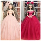 Одежда для кукол, платье и фата, свадебное платье для шарнирной куклы 14, вечернее платье, праздничная одежда для 45-50 кукла, Синьи, Детские наряды