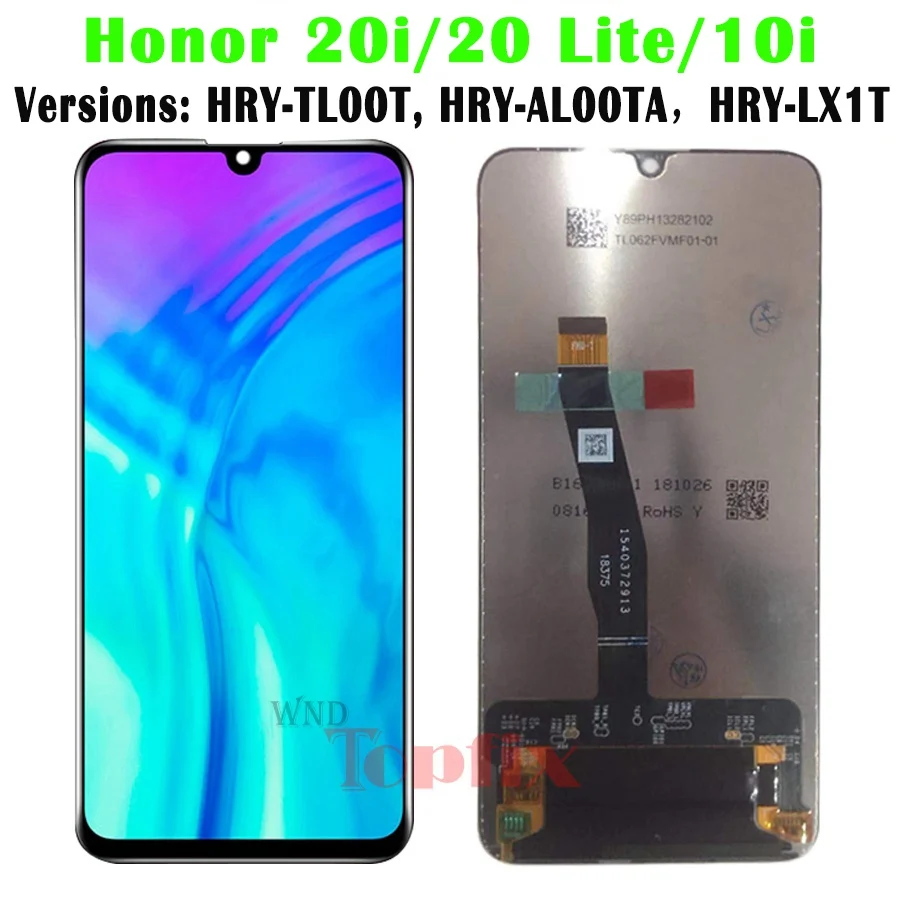 ЖК-дисплей для huawei Honor 20, сенсорная панель, дигитайзер, Замена для huawei Honor 20 Pro, ЖК-дисплей для Honor 20i, ЖК-дисплей - Цвет: Honor 20i