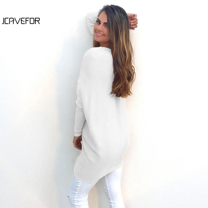 Женский вязаный свитер с V-образным вырезом длинным рукавом | Женская одежда