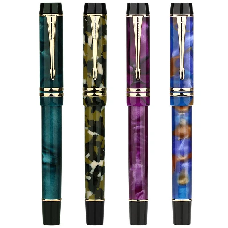 Новая авторучка Moonman M600S Celluloid F Nib с конвертером Отличная модная офисная в подарок