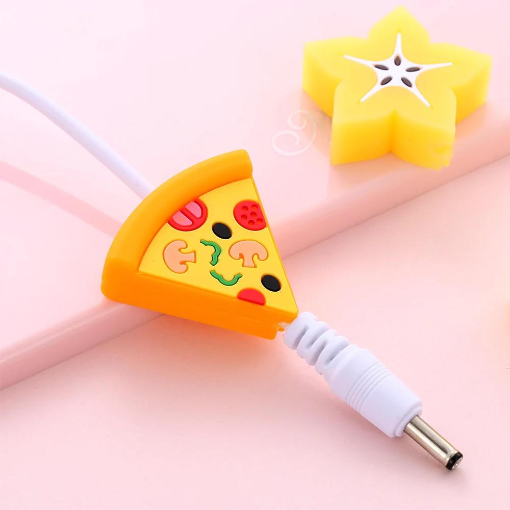 1PC New Cute Cartoon Fruit Cable Bite Phone Charger Protector Cord Data Line Cover Lovely Cell Phone Earphone Wire Accessories