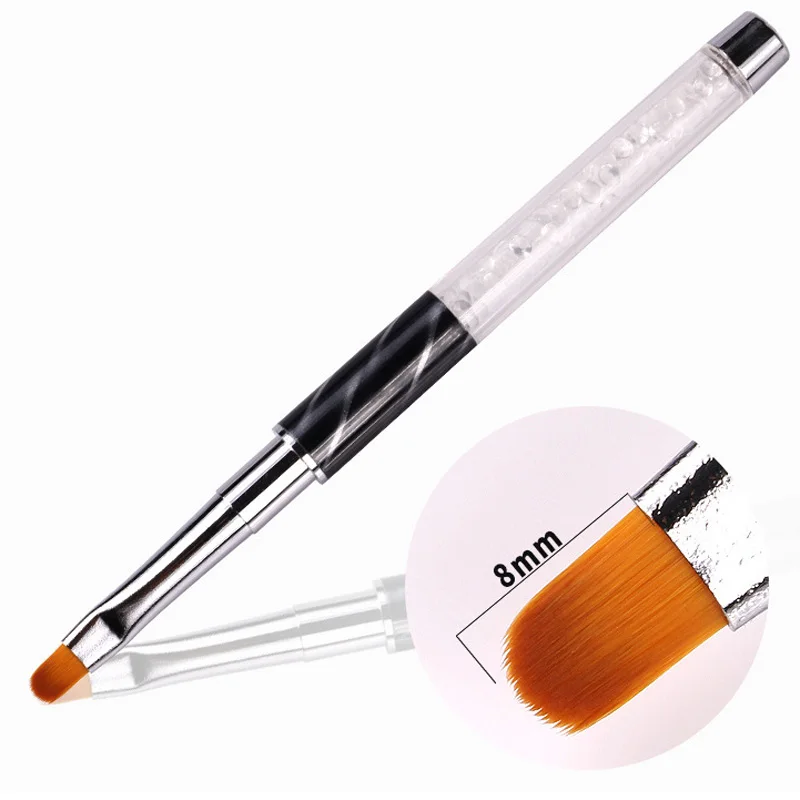 Набор кистей для ногтей УФ гель акриловый дизайн 8 мм|Кисти ногтей| |