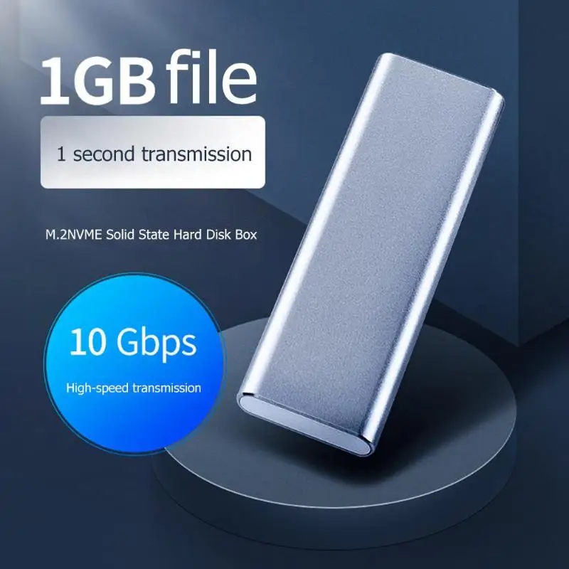 Внешний корпус M.2 NVME на USB 3 1 Gen2 SSD 10 Гбит/с алюминиевый M Key Type C чехол для мобильного