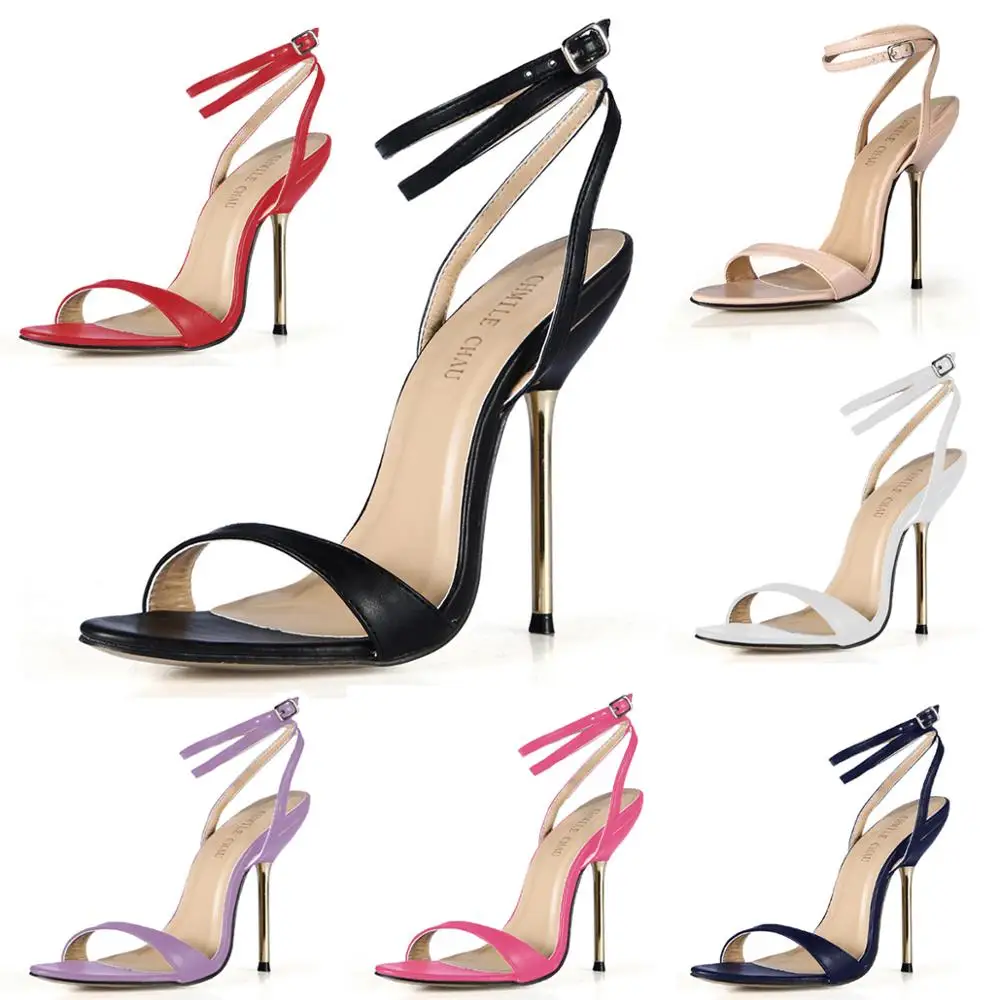 Босоножки CHMILE CHAU женские на высоком каблуке шпильке пикантные сандалии с