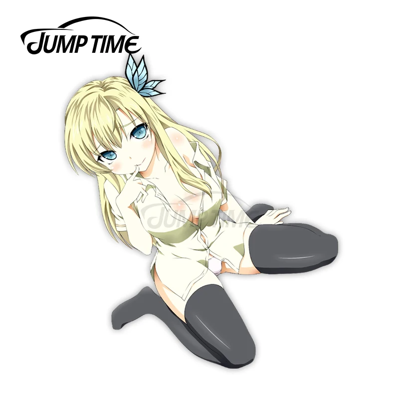 Автомобильная виниловая наклейка с изображением девушки из аниме время прыжков
