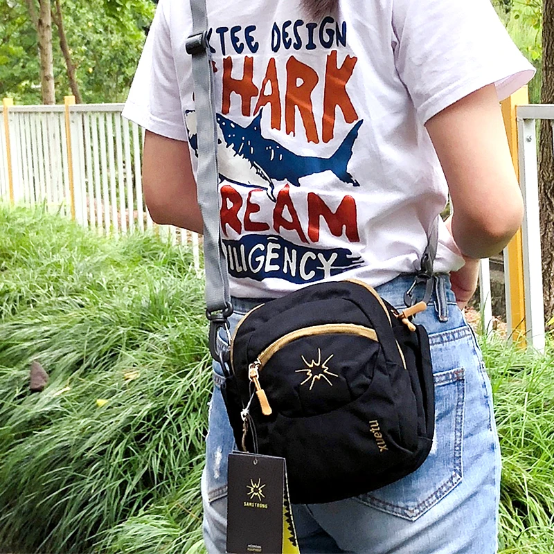 Samstrong Мужская и Женская Повседневная сумка через плечо мини Портативная