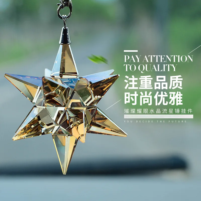 Хрустальная Фигурка метеорного молота стеклянный Модный кулон украшение для