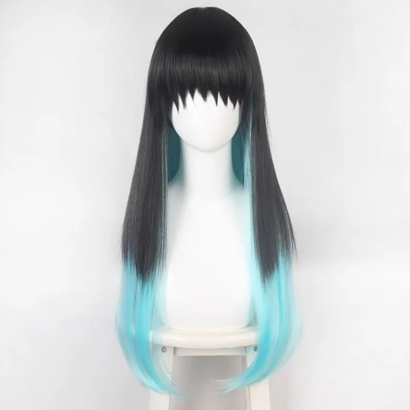 

Tokitou Muichirou Cosplay Wig Demon Slayer:Kimetsu no Yaiba Costume Kisatsutai Uniform Set and Long Hair Accessories