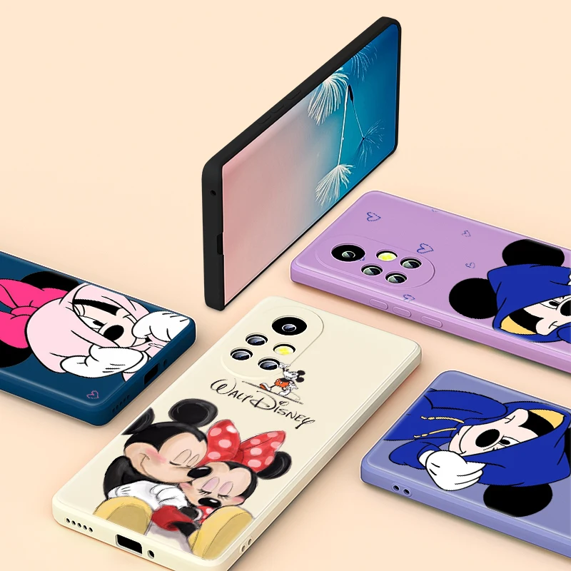 

Pink Mickey Minnie For Huawei Nova 4E 4 3i 3 8 8i 8SE 7SE 7 6SE 7i 6SE 6 5i 5 5T Pro Liquid Silicone Phone Case