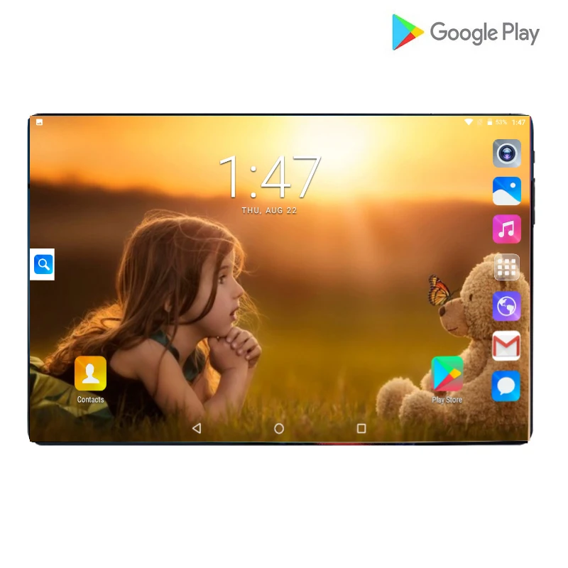 Google Android 9,0 OS 10-дюймовый планшет 4G LTE FDD Восьмиядерный 6 ГБ ОЗУ 64 Гб ПЗУ 1280*800 ips 2.5D стекло Детские планшеты 10 10,1