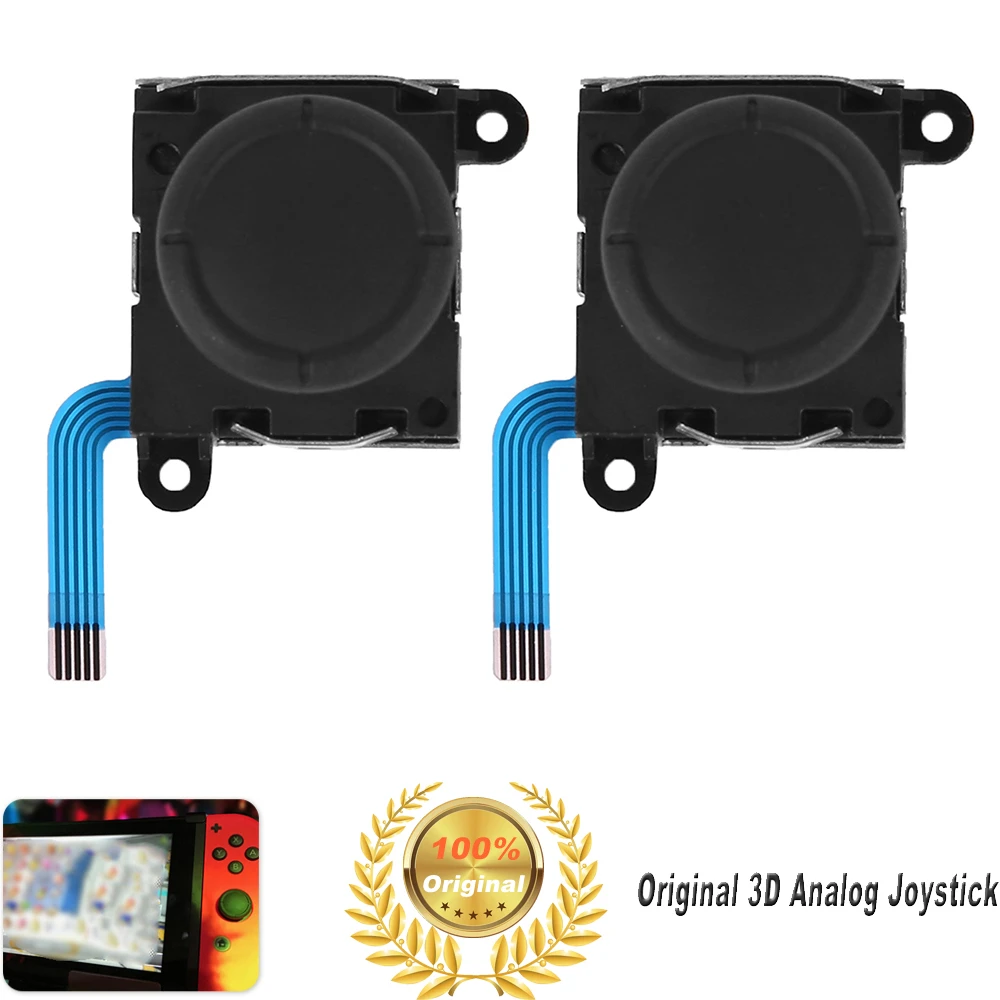 

Original 3D Analog Joystick JoyCon Replacement Left/Right Repair Kit Thumb Sticks Sensor With 4 “Y” Screws For Nintendo Switch