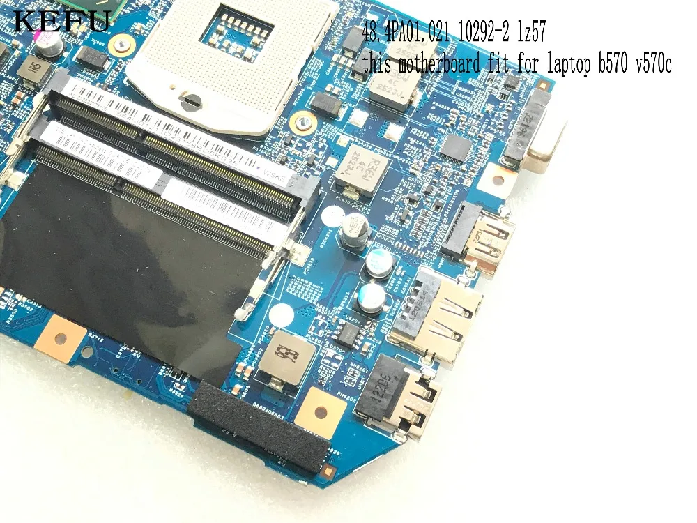 KEFU, сток, 102920-2 48.4PA01.021 LZ57 MB материнская плата для ноутбука lenovo B570 V570C материнская плата для ноутбука,(с видеочипом