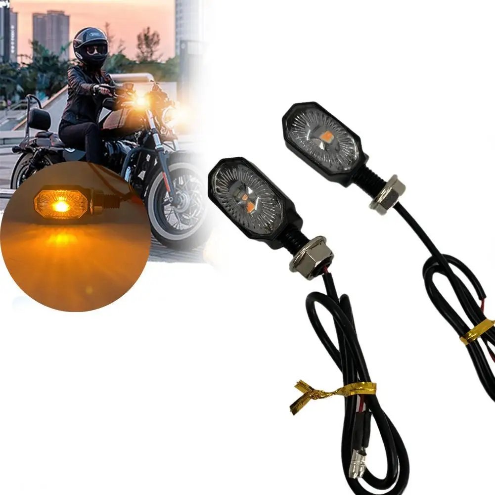 

12V Mini Motorcycle Smoke Lens Turn Signal Light Oval Light Motorcycle Turn Signal LED Signal Light Motorcycle Accessories