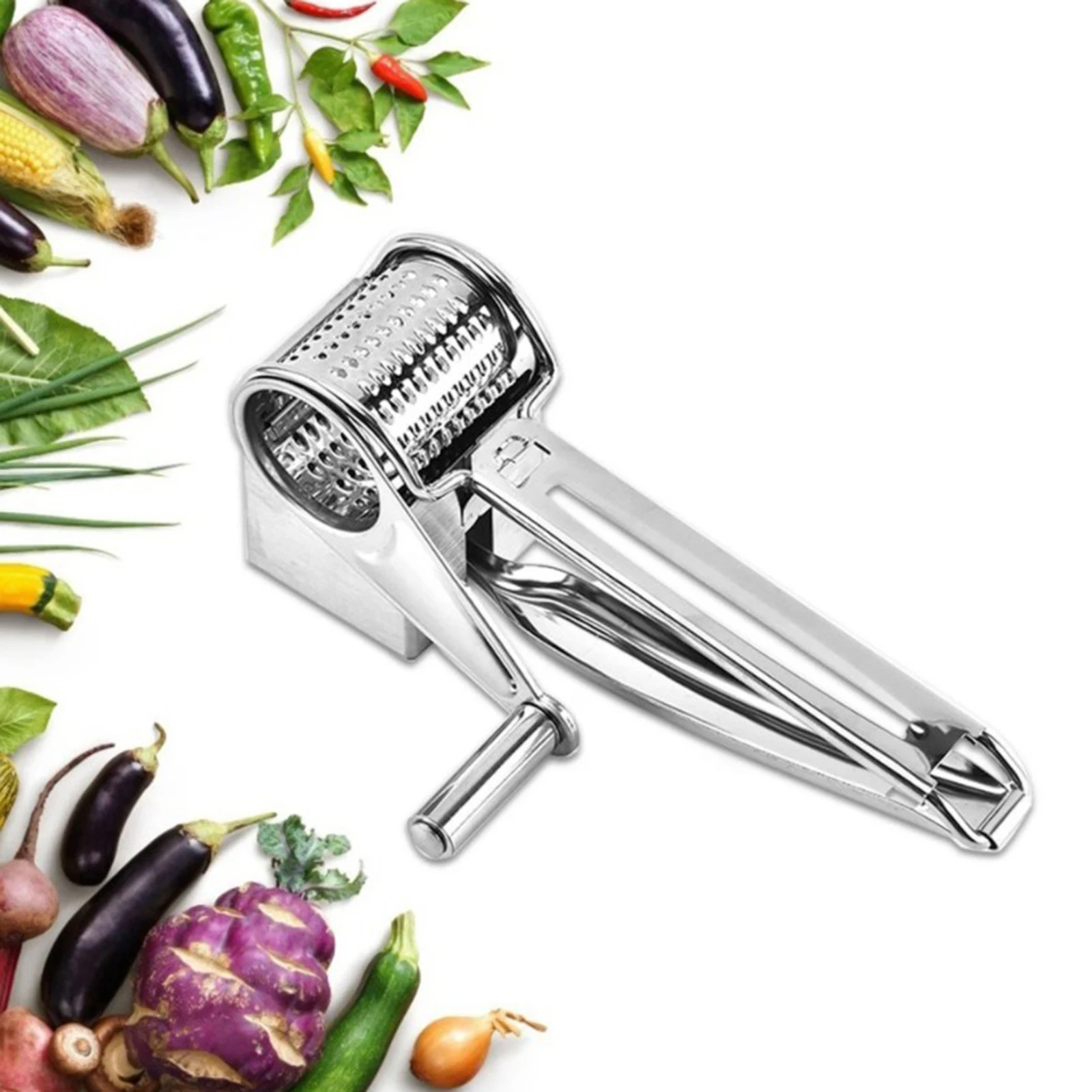 

Cheese Grater Kitchen Tools Hand-Cranked Rotary Gadgets for Cheese, Vegetables