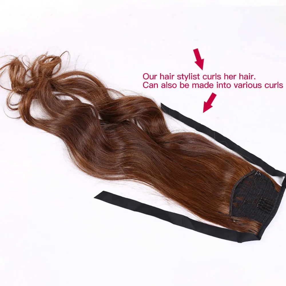 Может быть Стиль бразильский Волосы Remy &quotконский хвост&quot Обёрточная бумага