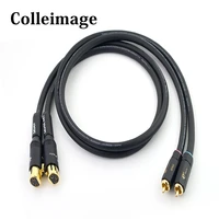 hifi 2 rca to dual xlr audio cable 2 rca male to 2 xlr female for microphone subwoofer mixer recording studios cable