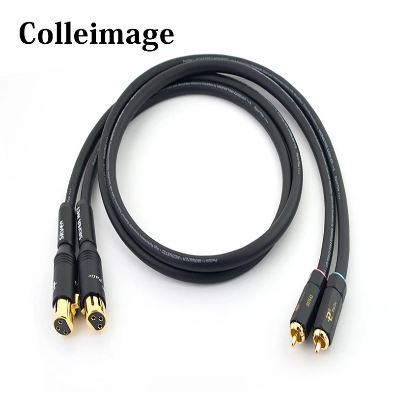 Аудиокабель HIFI 2 RCA Dual XLR кабель с штекером на Женский для детской студии