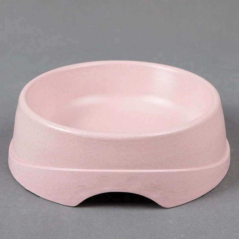 Растительное волокно круглая одна миска для домашних животных щенок медленно