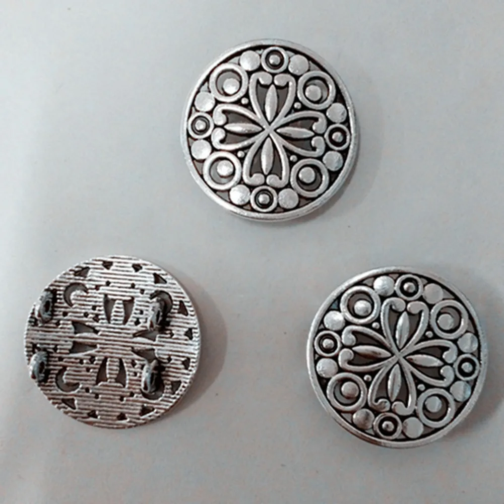 

Jewelry Findings Components Flowers Leather Cord Buckle 25x25mm 4pcs