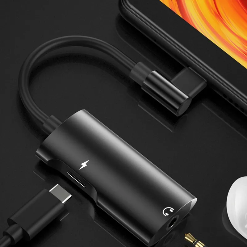Аудиокабель 2 в 1 с двумя интерфейсами для Xiaomi not3/6/8/8SE/mix2 Huawei meat10Pro P20/P20Pro|Кабели VGA| |