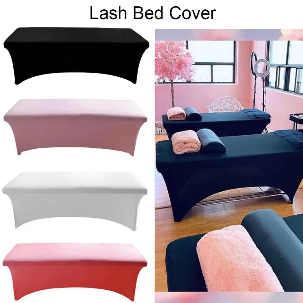 Pure Color Massage Table Bed Fitted Sheet Elastic Full Cover Rubber Band SPA Treatment With Face Breath Hole |