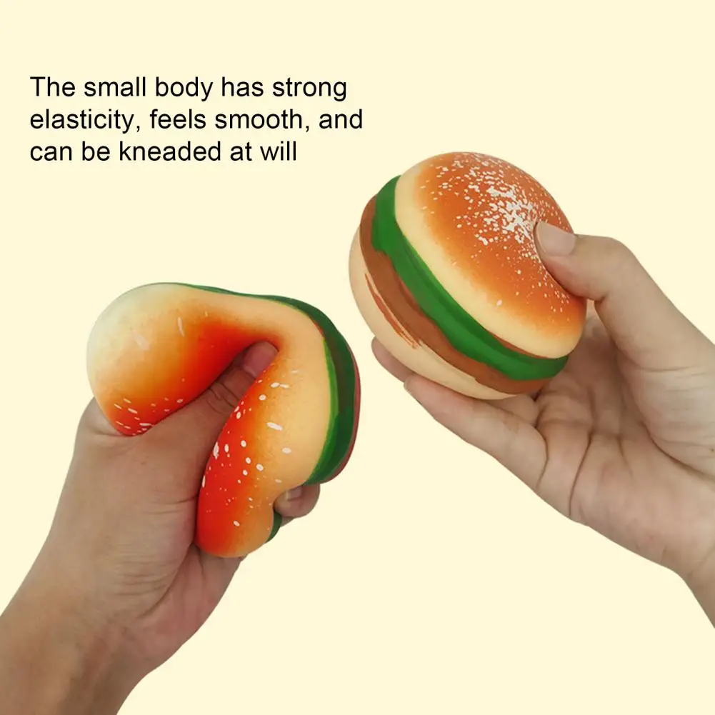 Игрушки-антистресс в виде гамбургера декомпрессионные игрушки-сжималки с